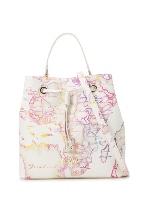 Geo Watercolor bucket with shoulder strap White ALVIERO MARTINI | LLA5398460912